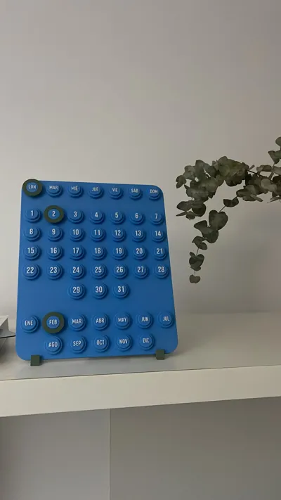Perpetual Desk Calendar - Infinity Calendar - Free 3D Print Model ...