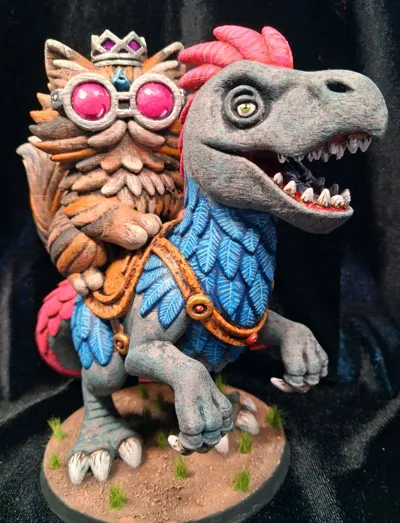 Giant Princess Riding Mongo Princess Donut Riding Mongo - Dungeon Crawler Carl - Free 3D Print ...