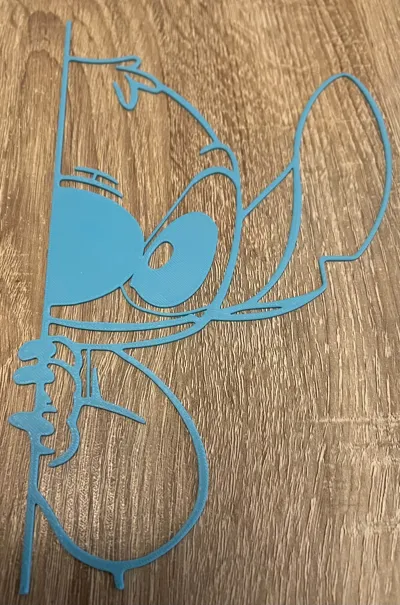 Stitch Vertical Wall Door Art - Art - PLA - 3D printed product - фото 42