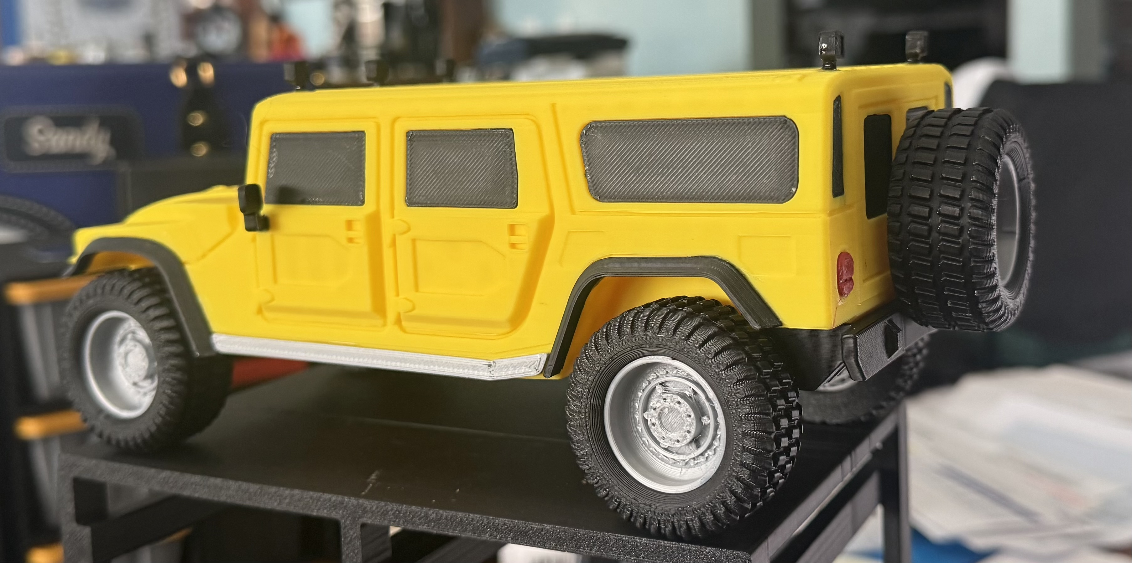 3Dプリント ハマーH1（ハマー） - モデルキット - 1:24スケール - 無料