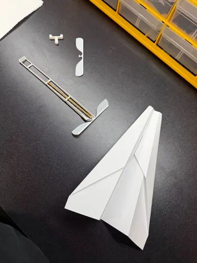 Airplane Engine Paper Model Wind Up Engine for Paper Airplanes - Free 3D Print Model - MakerWorld
