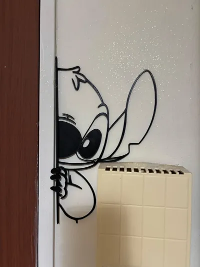 Stitch Vertical Wall Door Art - Art - PLA - 3D printed product - фото 41