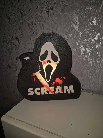 Scream Light Box - Free 3D Print Model - MakerWorld