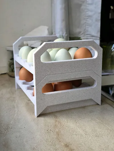 Stackable Dozen Egg Tray - Free 3D Print Model - MakerWorld