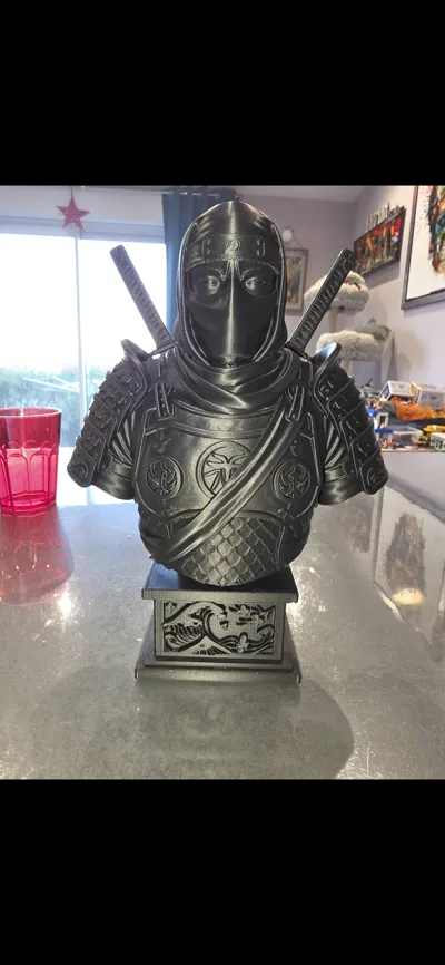 Shadow Blade – Ninja Warrior Bust - Free 3D Print Model - MakerWorld