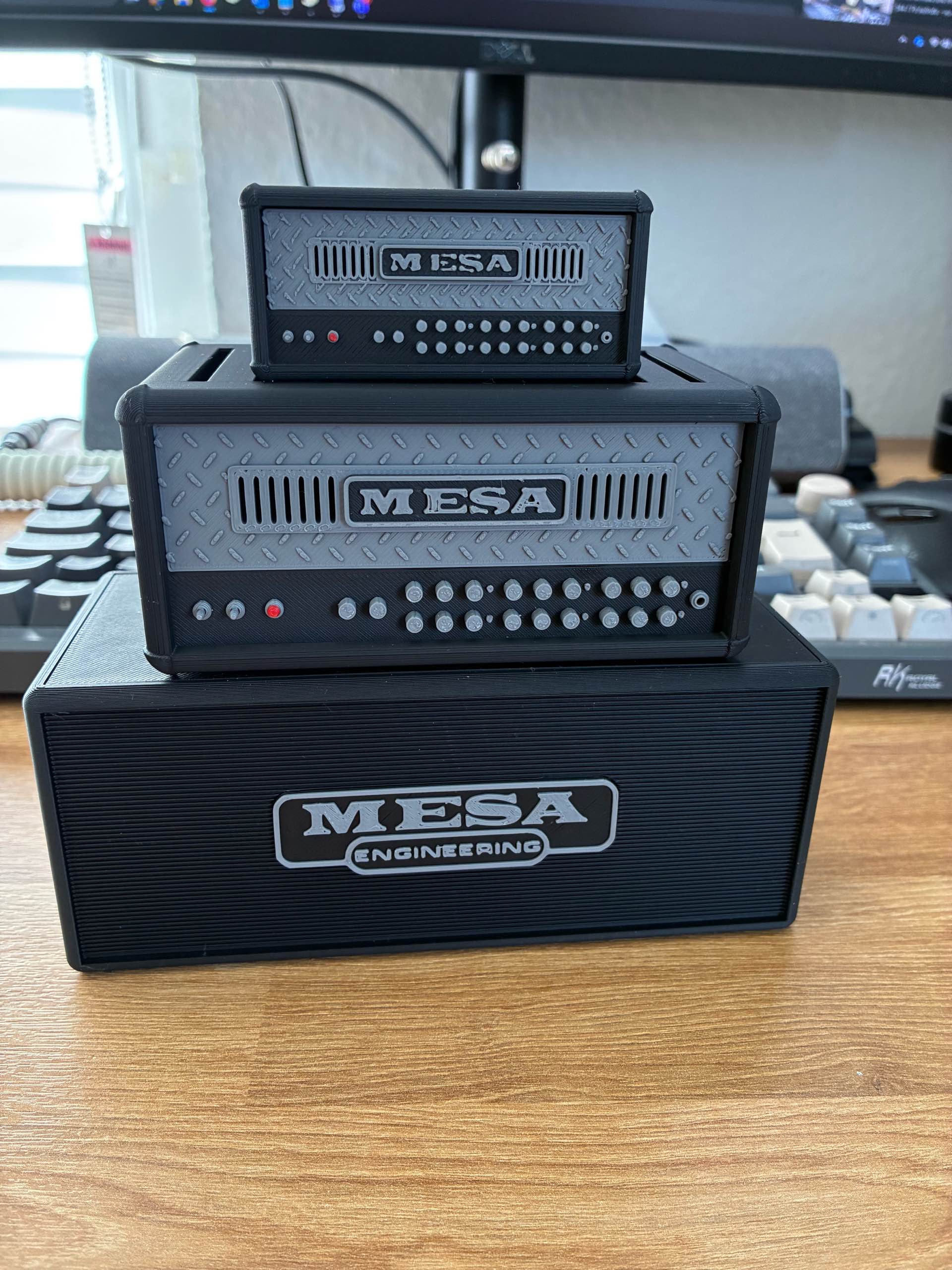 3Dプリント MESA Boogie Dual Rectifierアンプ風ピックホルダー9個用