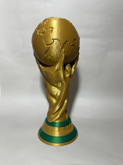Football World Cup Trophy Real Size and smaller - Free 3D Print