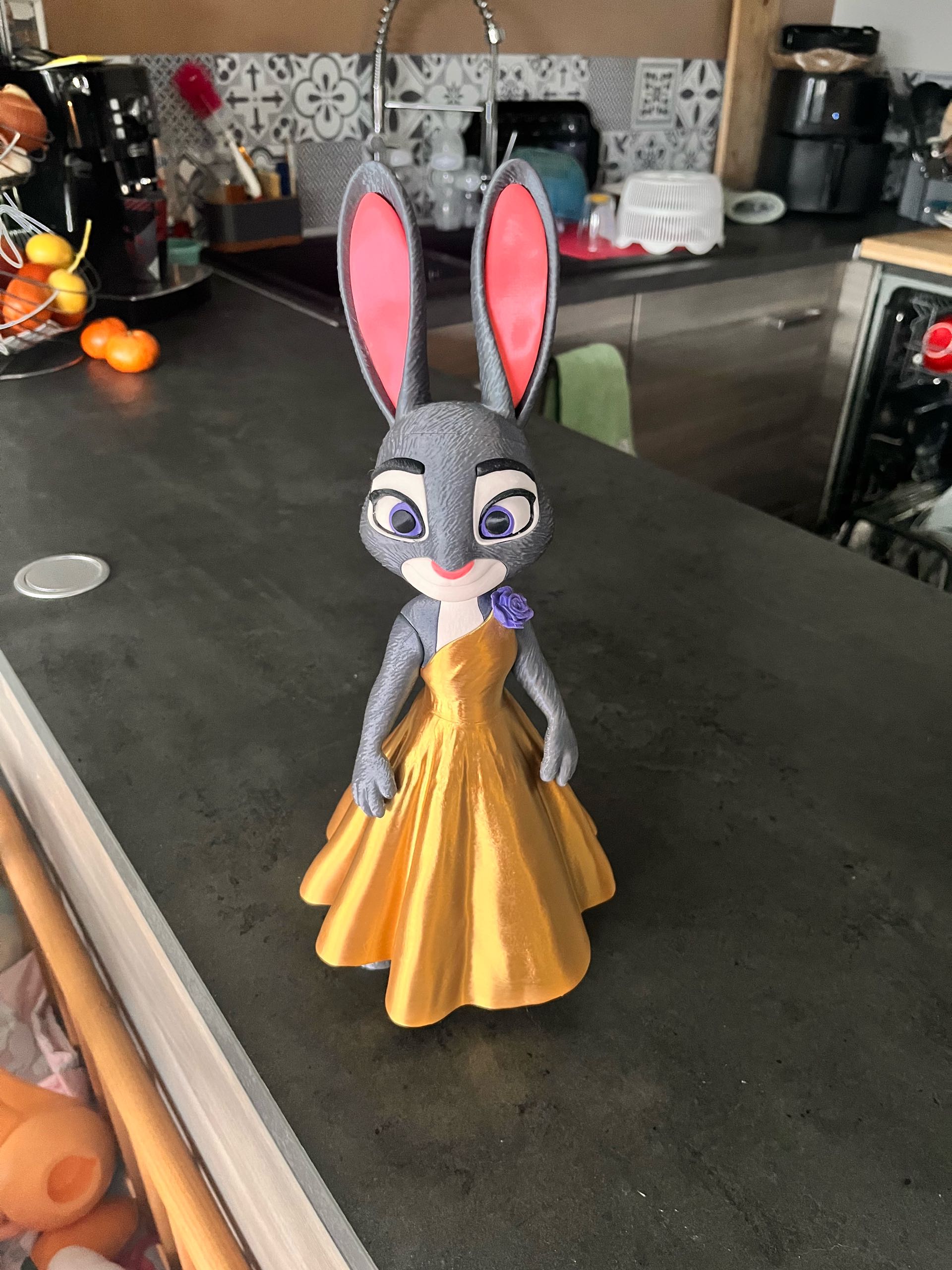 3Dプリント ズートピア Zootopia-ジュディ Judy-ドレス（完全分割版