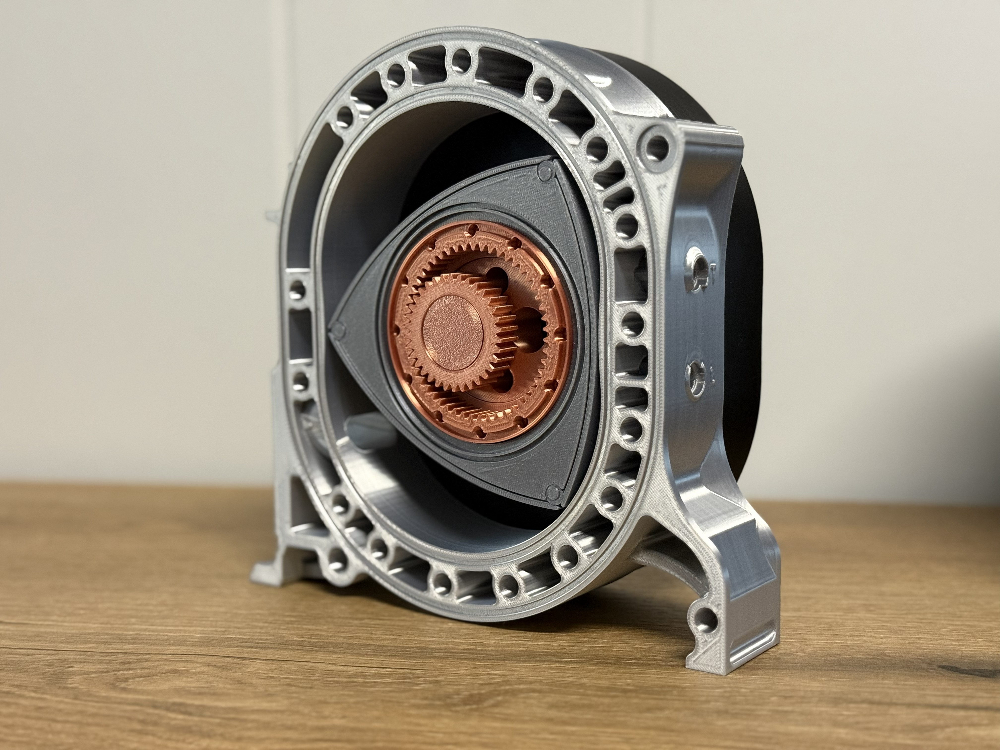 Wankel engine - motorized - Free 3D Print Model - MakerWorld