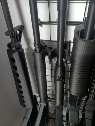 Cnc Pattern Gun Rack Rifle / Gun Rack - Free 3D Print Model - MakerWorld