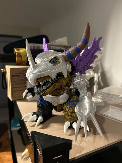 Chibi Godzilla Mechagodzilla (Multi-part) - Free 3D Print Model ...