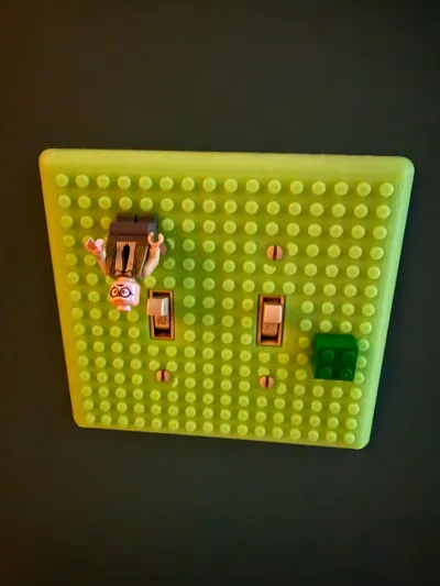 BEST brick style light switch faceplate cover - Free 3D Print Model ...