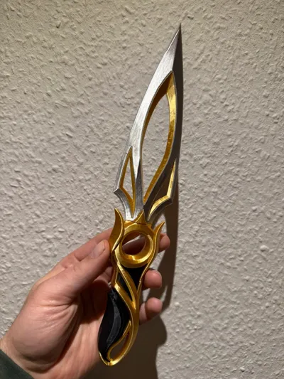 Valorant Mysticbloom Kunai - Free 3D Print Model - MakerWorld