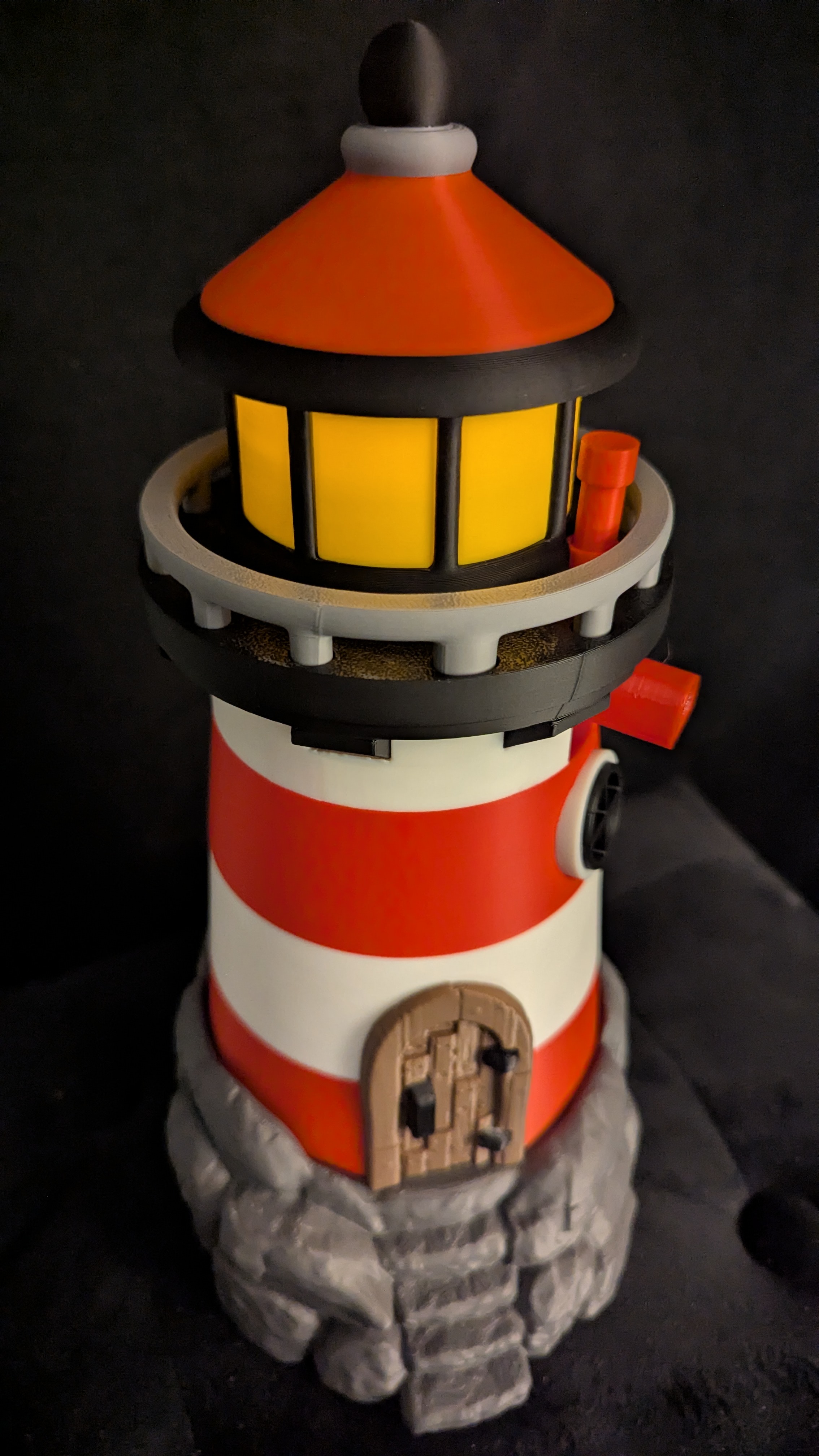 MULTIPART-THE LIGHTHOUSE-BATH AND BODYWORKS HOLDER - Free 3D Print