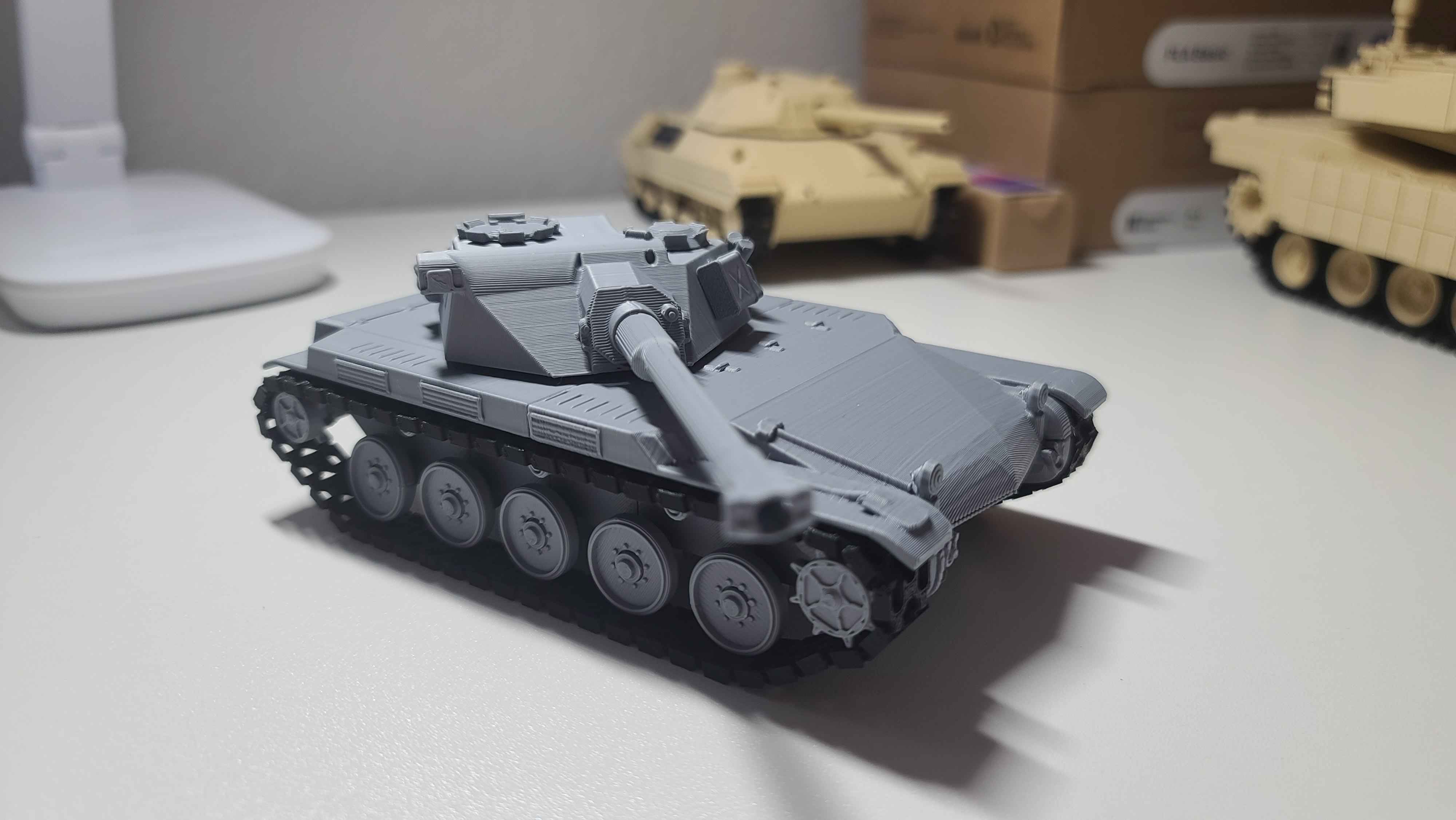 French AMX ELC BIS Tank|1/35tank| - Free 3D Print Model - MakerWorld