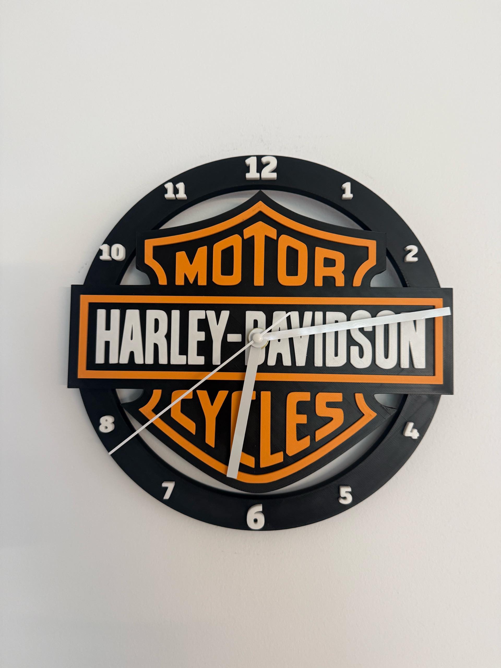 Harley Davidson Clock - Free 3D Print Model - MakerWorld