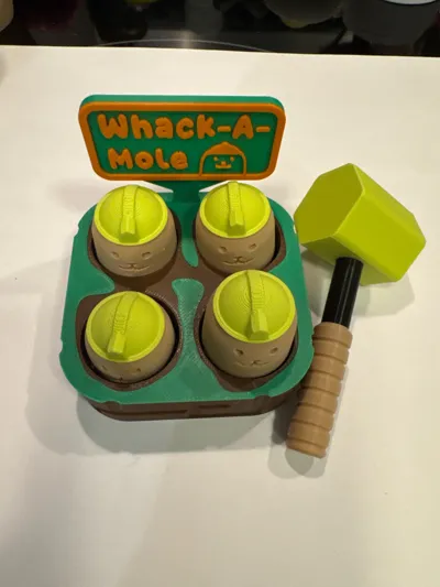 Whack A Mole Clicker Fidget Toy - Whack-A-Mole - Free 3D Print Model ...