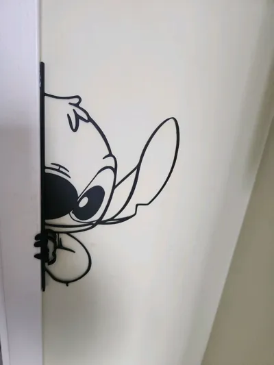 Stitch Vertical Wall Door Art - Art - PLA - 3D printed product - фото 38