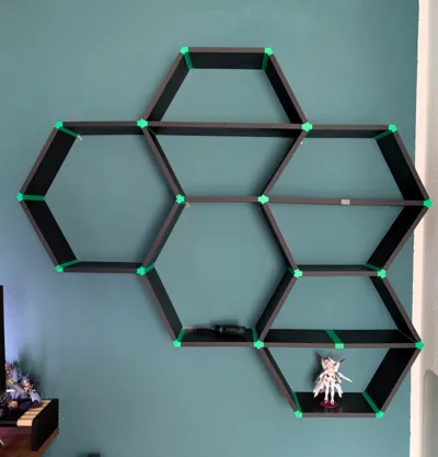 Hex Shelf – Modular Wall System - Free 3D Print Model - MakerWorld