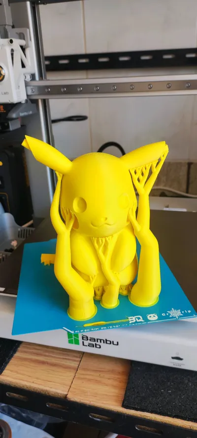 Pikachu - No AMS - Multi-part - Free 3D Print Model - MakerWorld