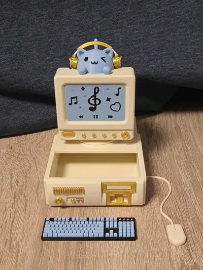 Meow Meow Rest Station - A stress-relieving computer cat, pressable ...