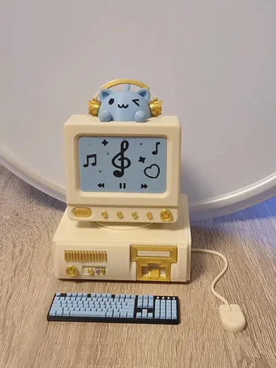 Meow Meow Rest Station - A stress-relieving computer cat, pressable ...