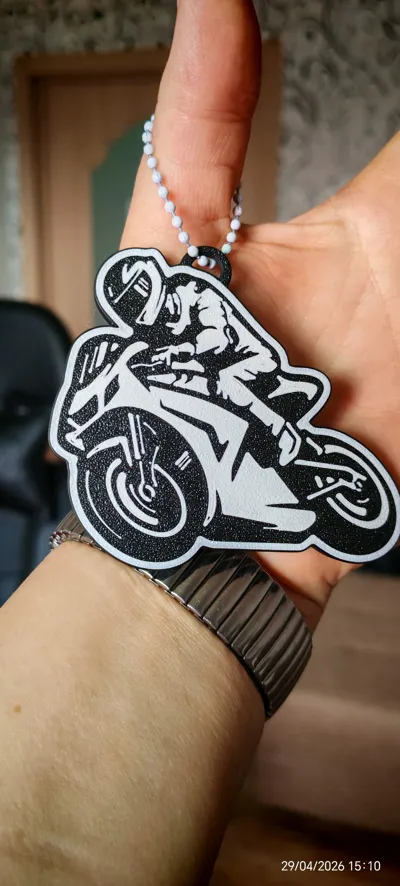 bold motorcycle keychain - Free 3D Print Model - MakerWorld