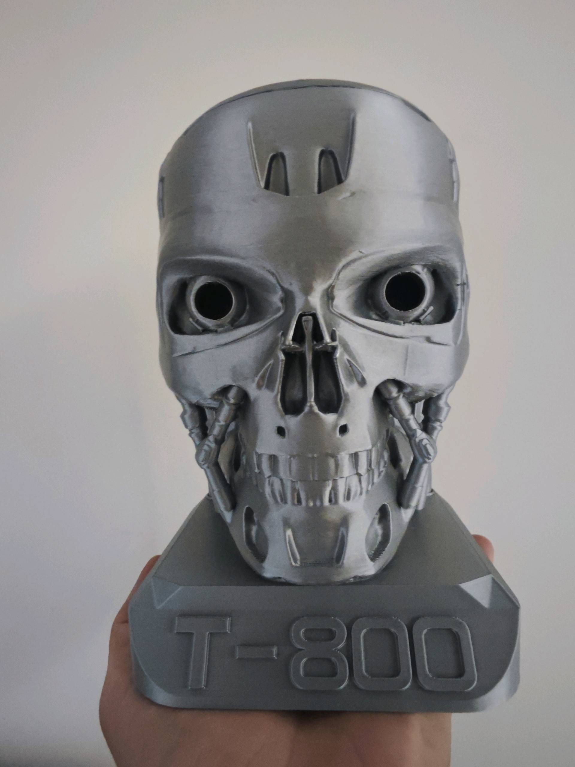 T800ターミネーターAlexaEchoDot(第4・5世代)用ホルダー T800 Terminator Amazon Alexa Echo DOT 4 & 5 Holder - Free 3D Print