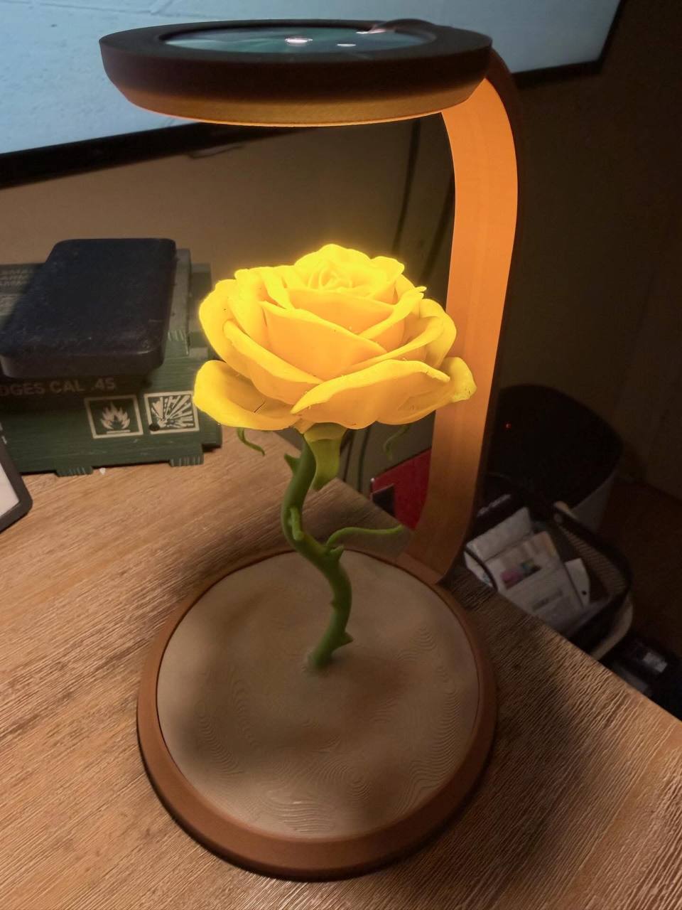 Rose Lamp (with LED Lamp kit) - Free 3D Print Model - MakerWorld