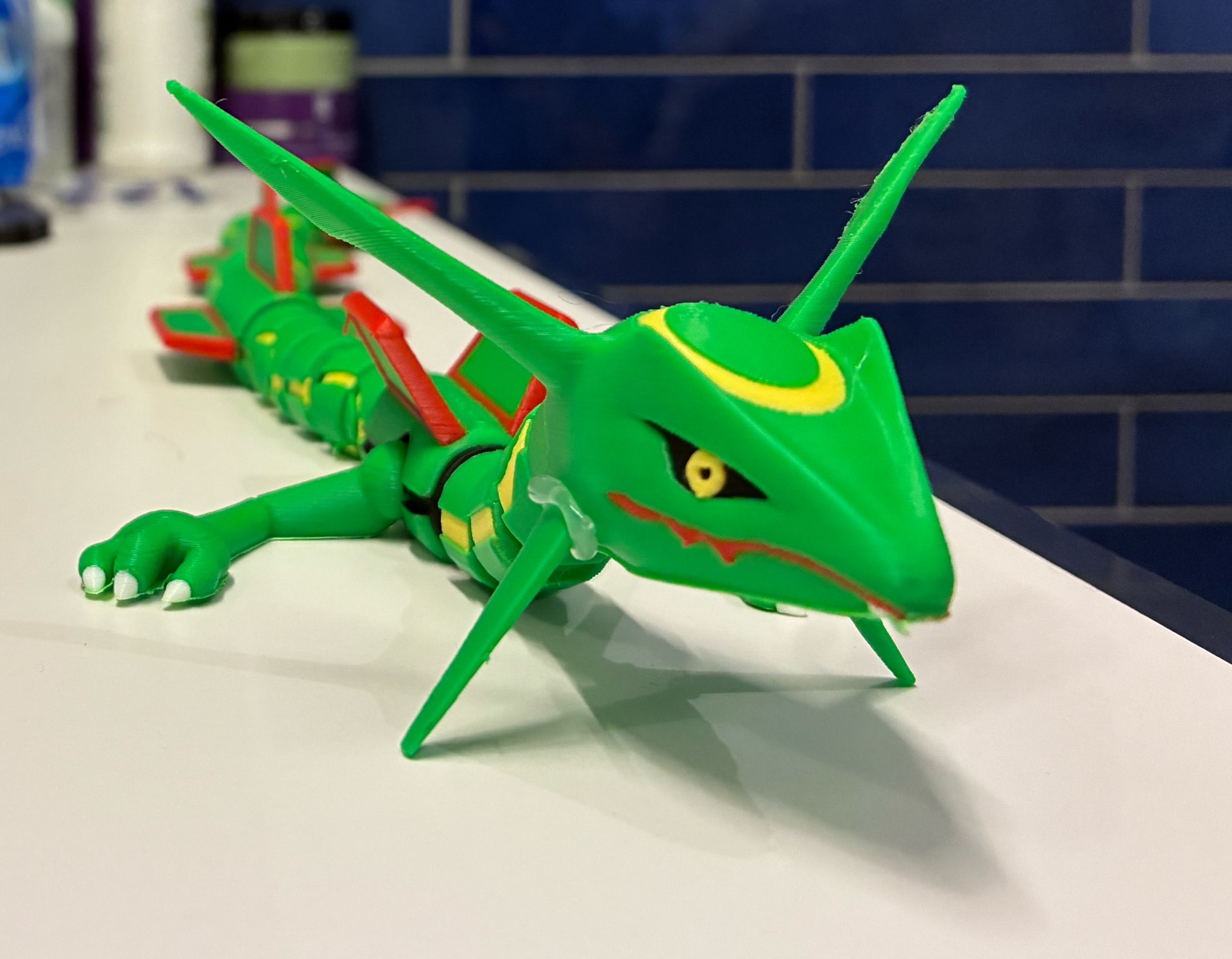 3Dプリント レックウザ - 伝説のドラゴン・飛行タイプのポケモン
