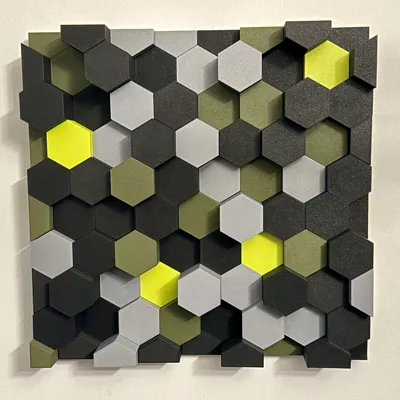 Hexagon Wall Art - Art - PLA - 3D printed product - фото 10