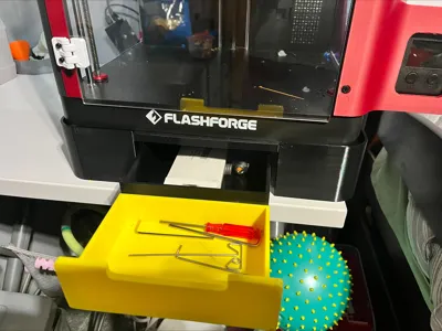 Ad5m Riser AD5X Riser, Drawer (updated with longer connector) - Free 3D Print ...