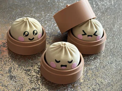 Dumpling Clicker 3 faces and box - Дом и быт - PLA - изделие 3D-печати - фото 12