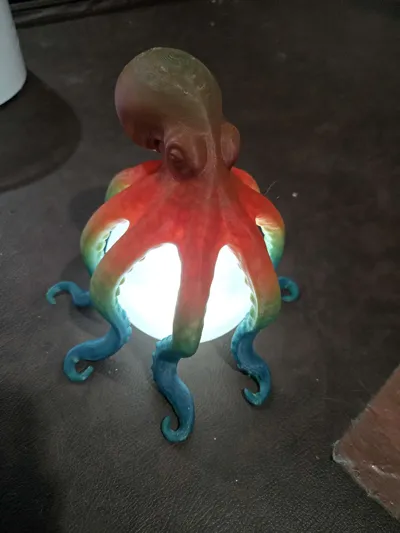 Octopus LED Table Lamp - Home - PLA - 3D printed product - фото 35