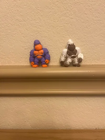 Flexi Mini Gorilla Figure - Miniatures - PLA - 3D printed product - фото 20