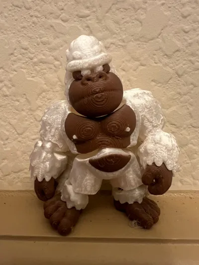 Flexi Mini Gorilla Figure - Miniatures - PLA - 3D printed product - фото 17