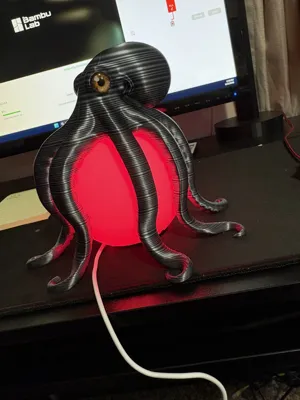 Octopus LED Table Lamp - Home - PLA - 3D printed product - фото 32