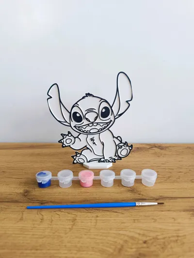 Cute Stitch Diy Color No Ams Pack 1 - Free 3D Print Model - MakerWorld