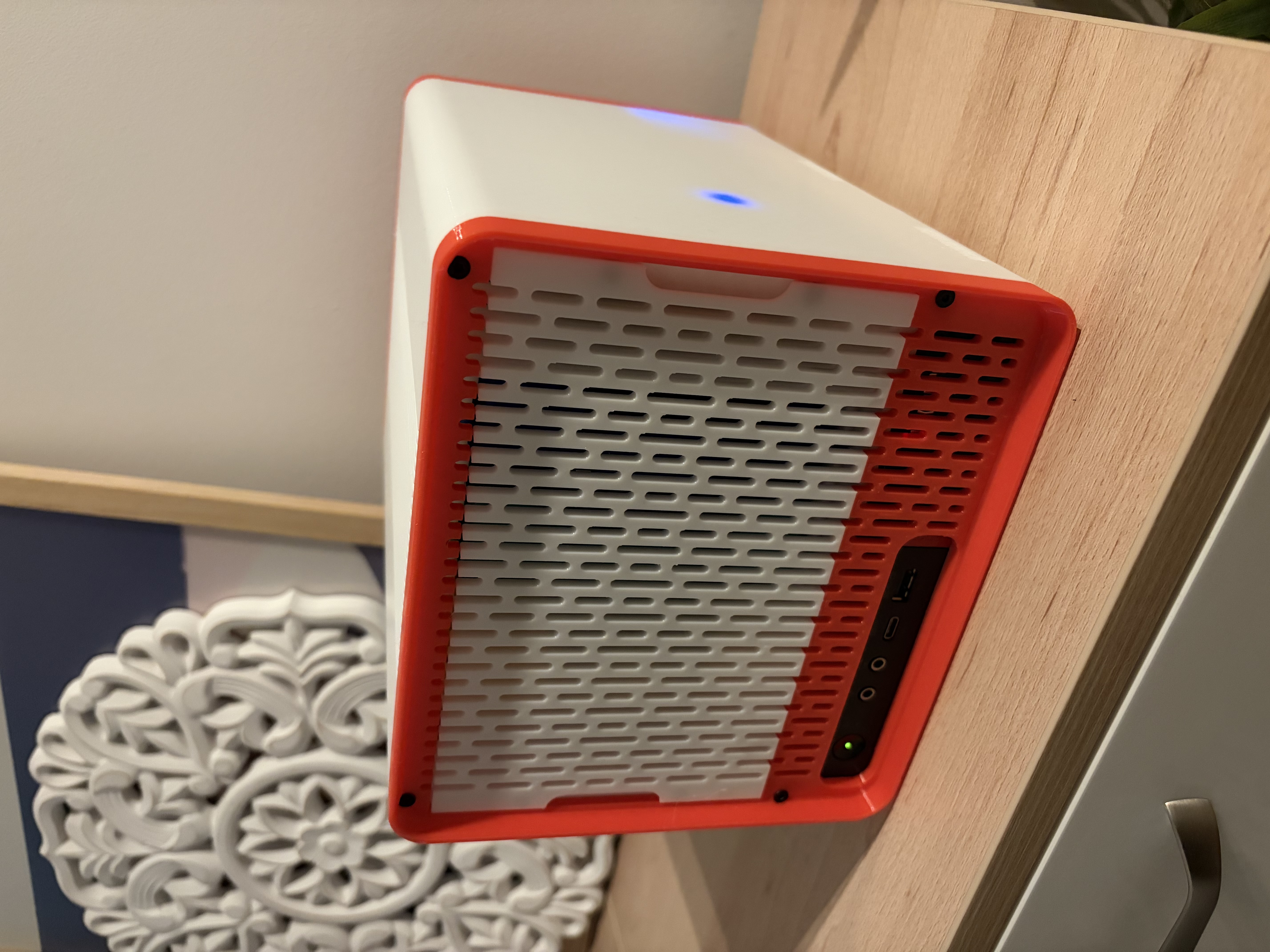 4베이 NAS - Lenovo Thinkcentre M920q/M720q - 무료 3D 프린트 모델