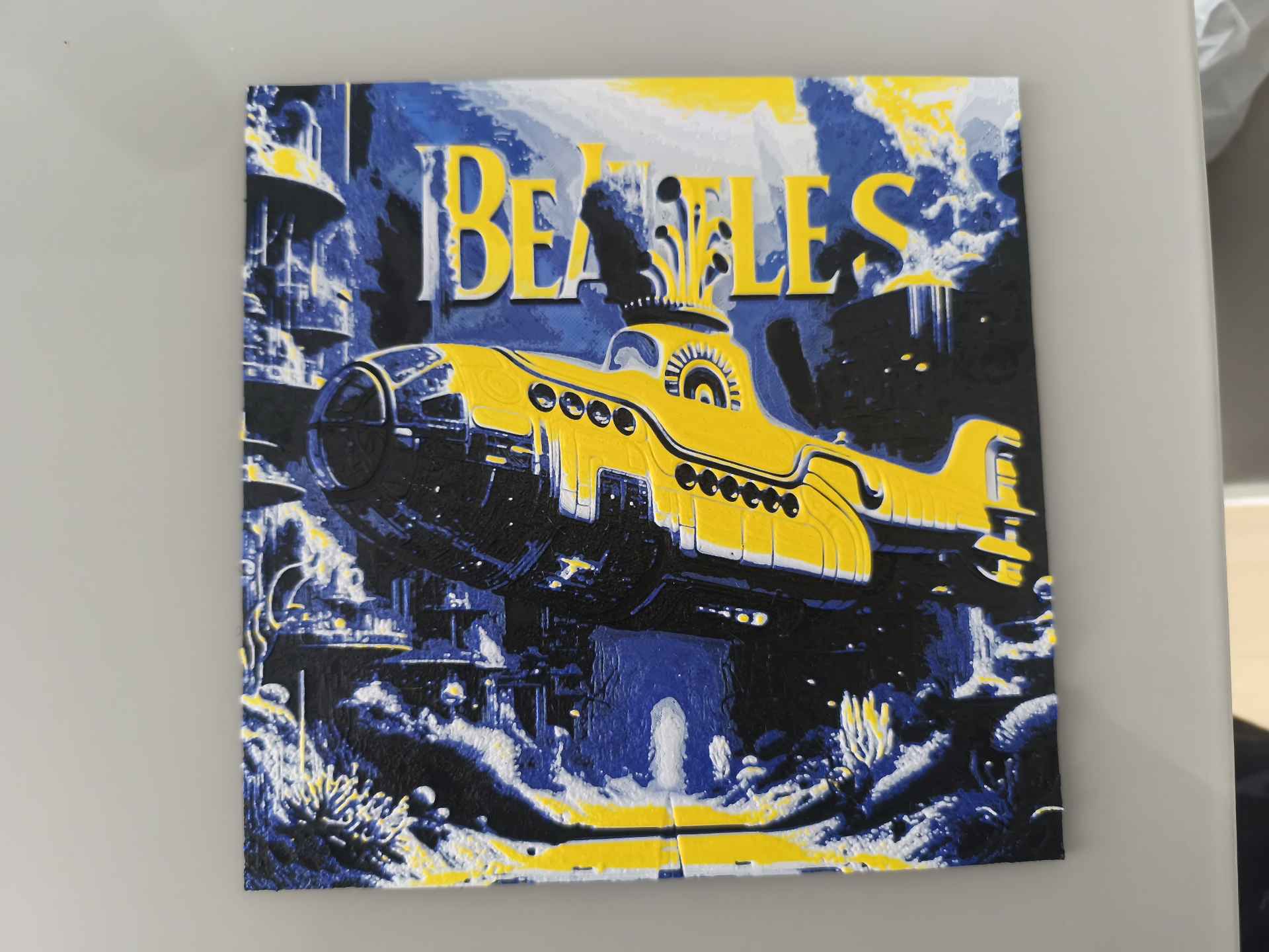 Beatles - Yellow Submarine Concept - Hueforge - Free 3D Print