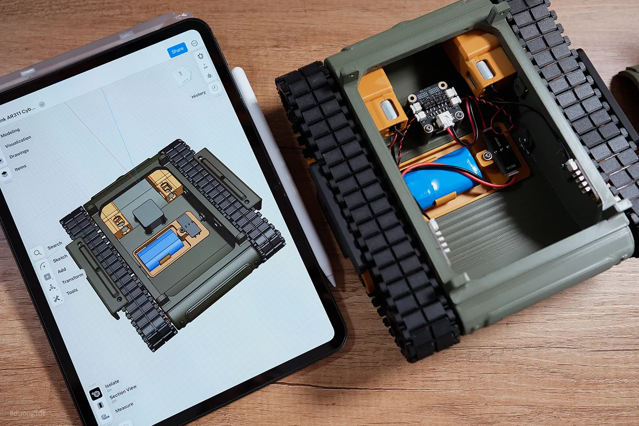 AR311 - CyberBrick Tank by Ariel - MakerWorld