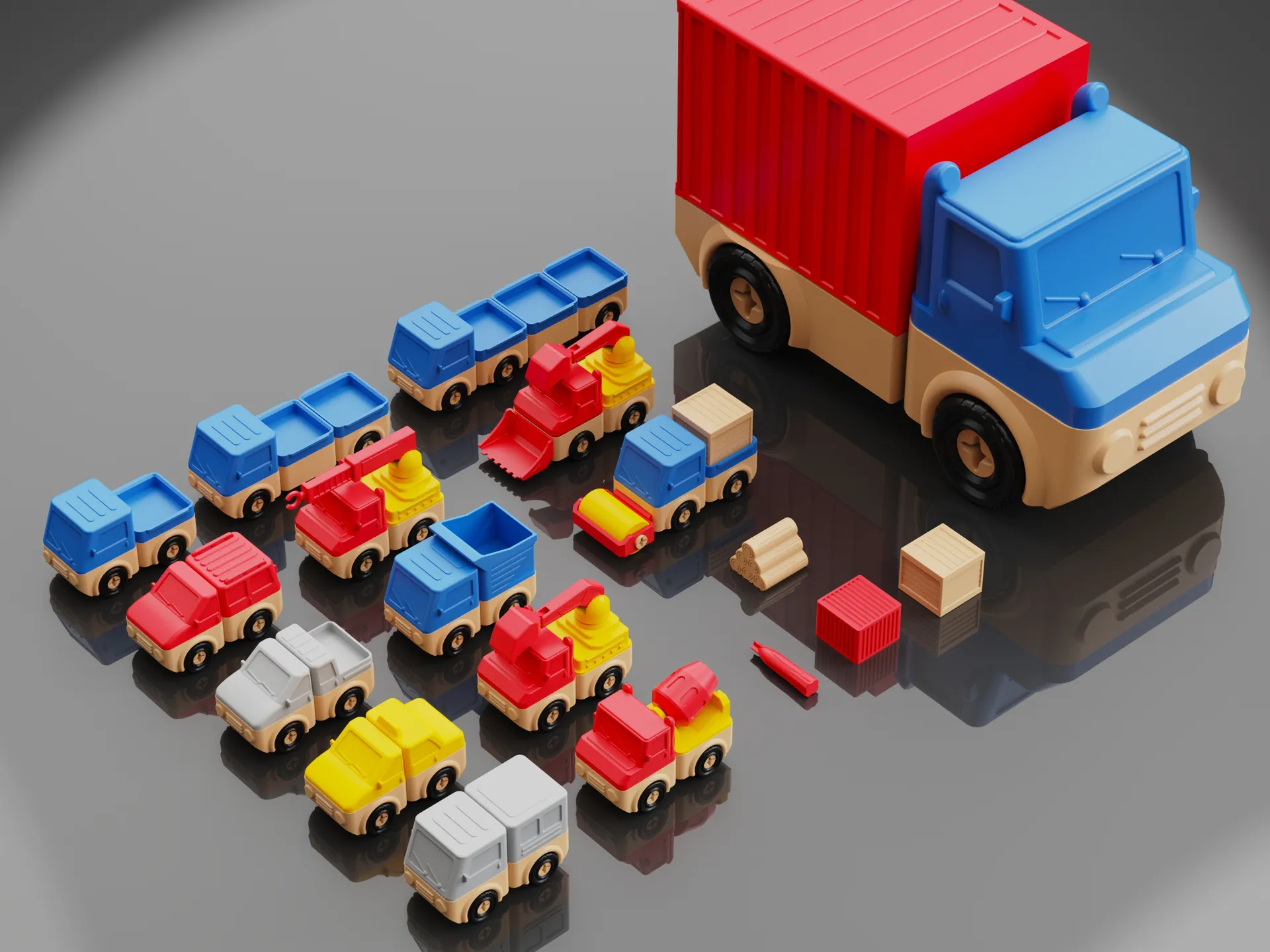 Car Blockouts Modelling Creative, Buildable ‘Block’ Car by 上进的up主 - MakerWorld