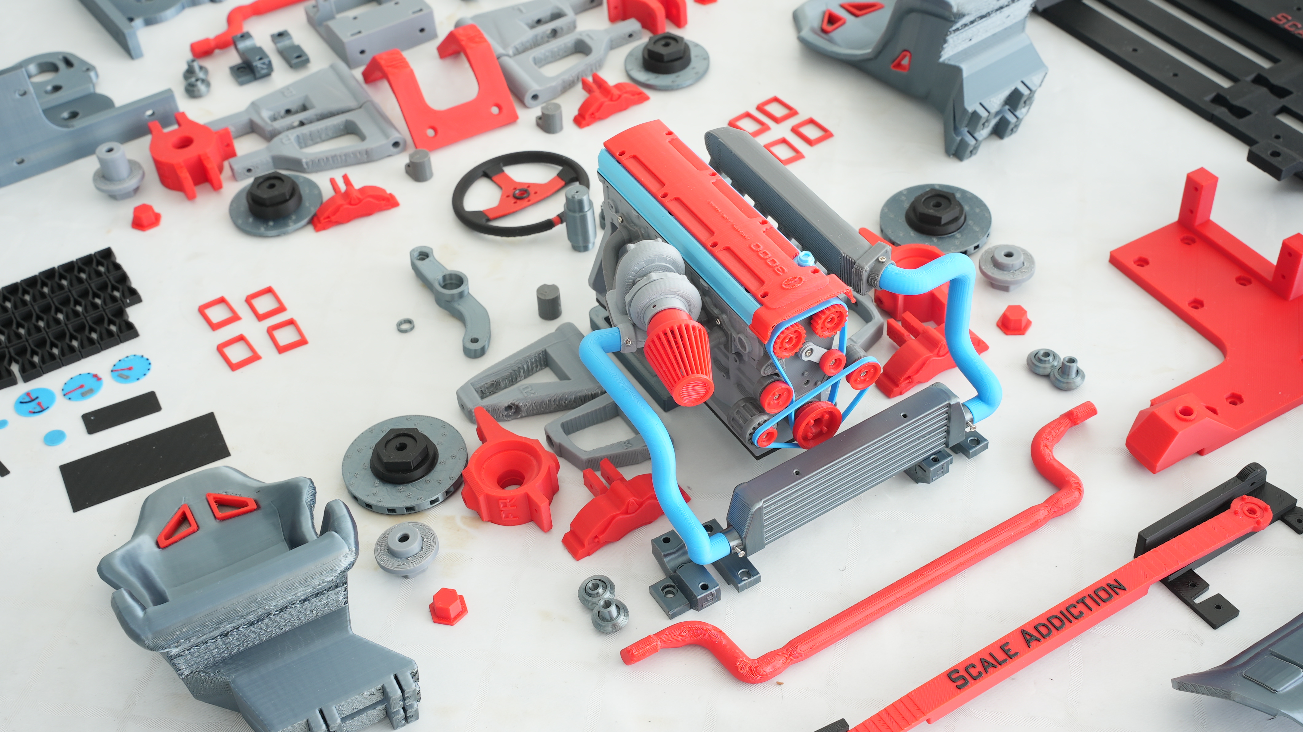 Scale 8 Projects SKELE8 — A Fully Printable 1/8-Scale RC Chassis by Scaleaddiction ...