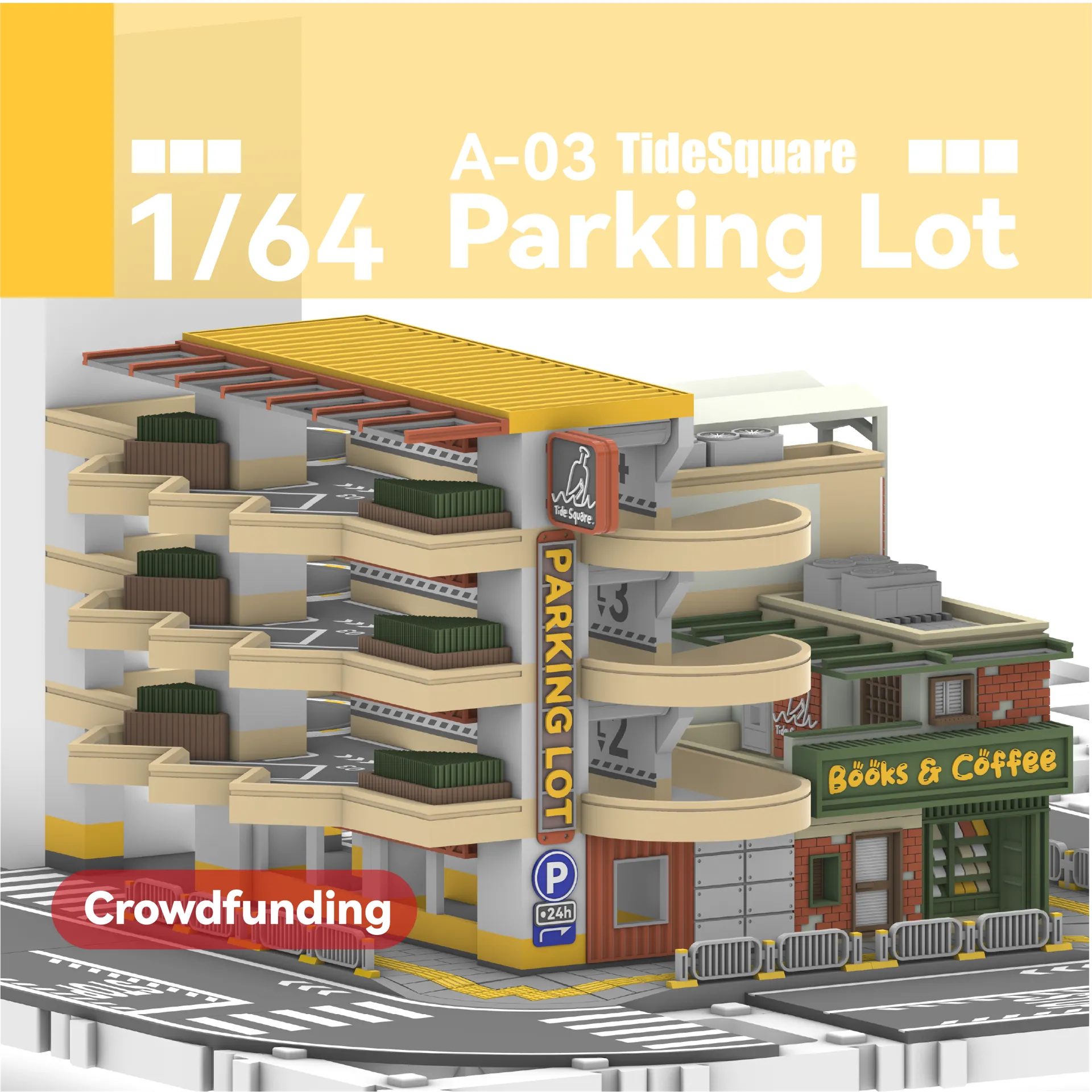 TideSquare-Parking Lot-1/64-Miniature Model-A03