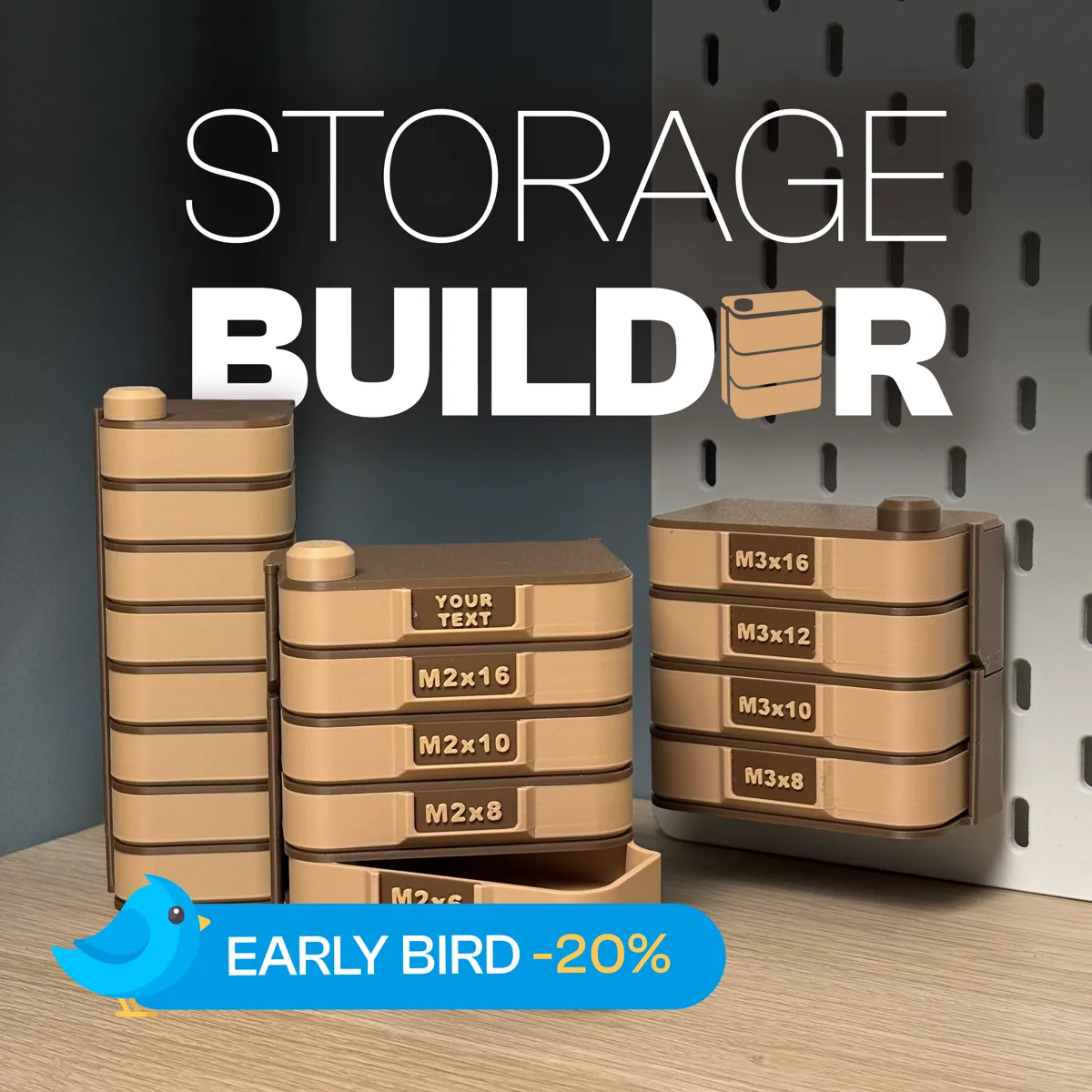 Storage Builder – Design Your Organizers by Matthew Ghost - MakerWorld