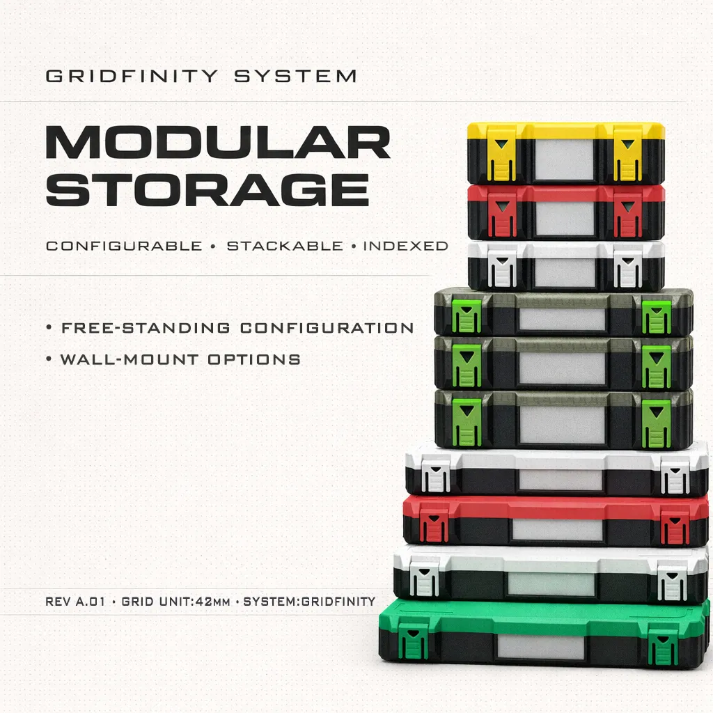 Modulars Storage System - Gridfinity Compatible by KL Worx - MakerWorld