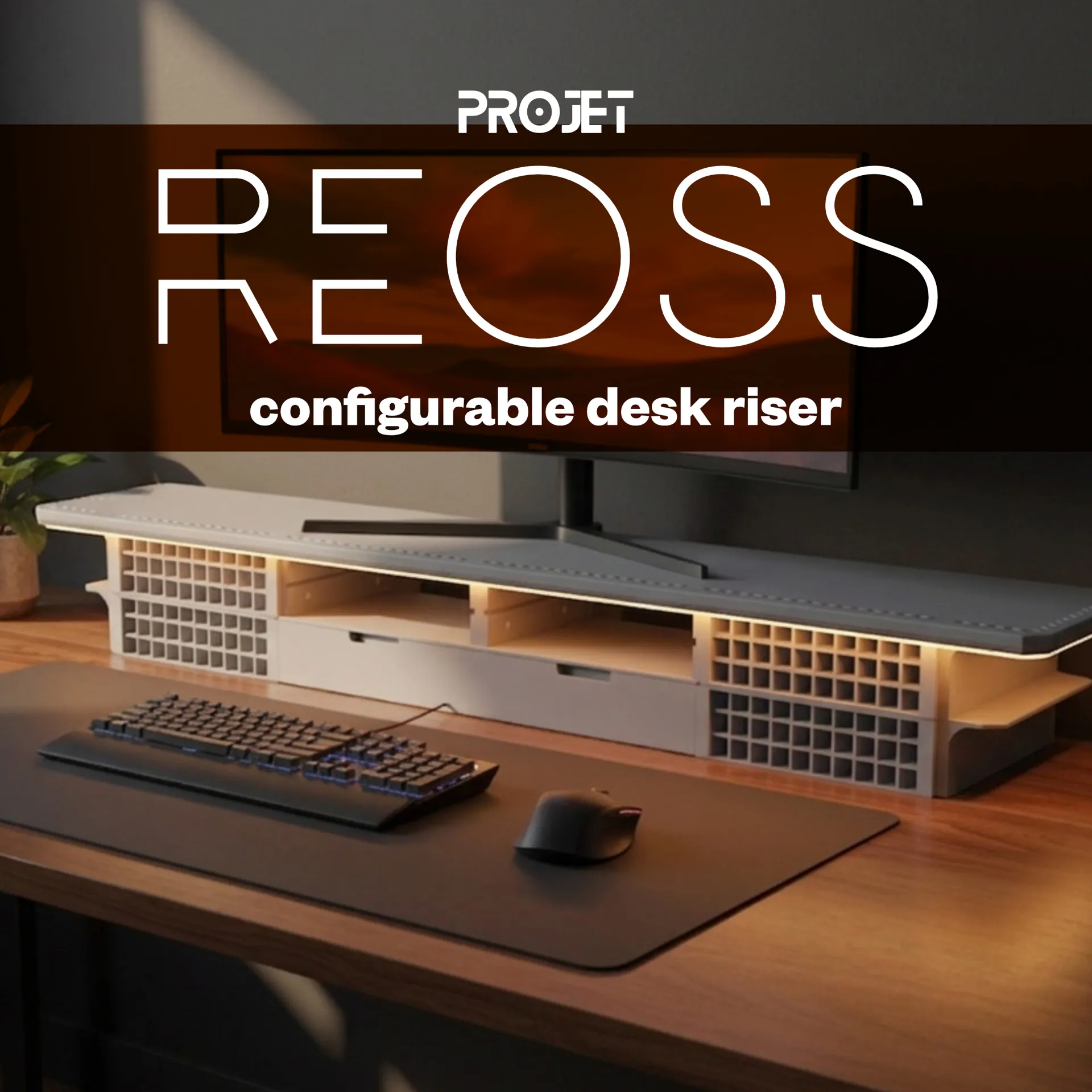 REOSS Project - Removable Desk Riser by OMME design - MakerWorld