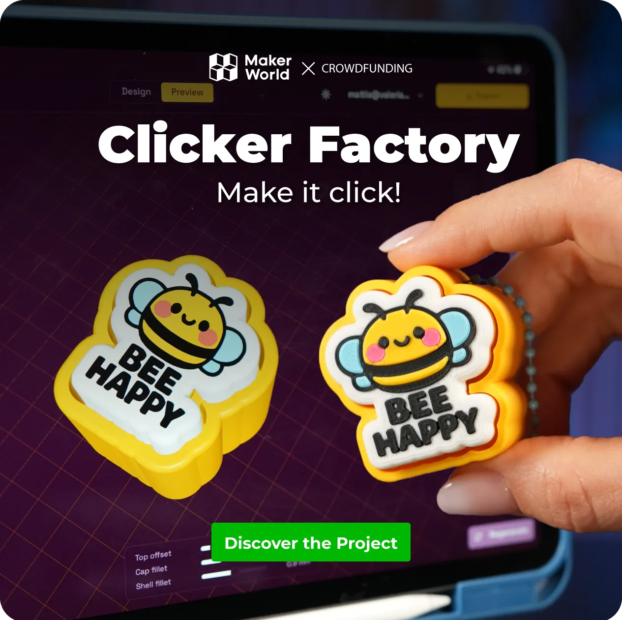 Clicker Factory: Make it click! by Valeria Momo & Mattia - MakerWorld