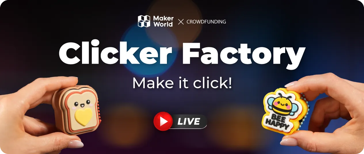 Clicker Factory: Make it click! by Valeria Momo & Mattia - MakerWorld