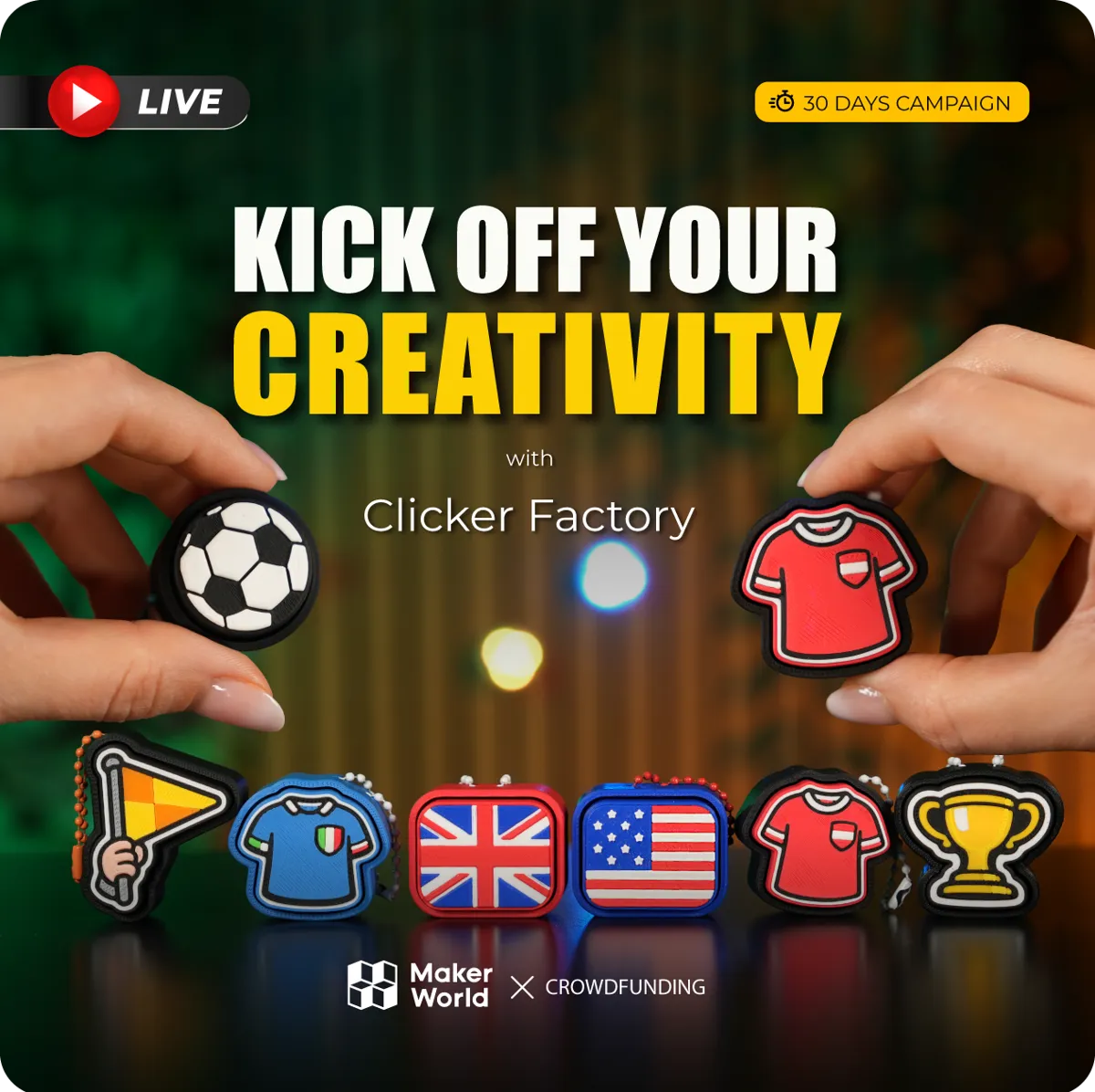 Clicker Factory: Make it click! by Valeria Momo & Mattia - MakerWorld